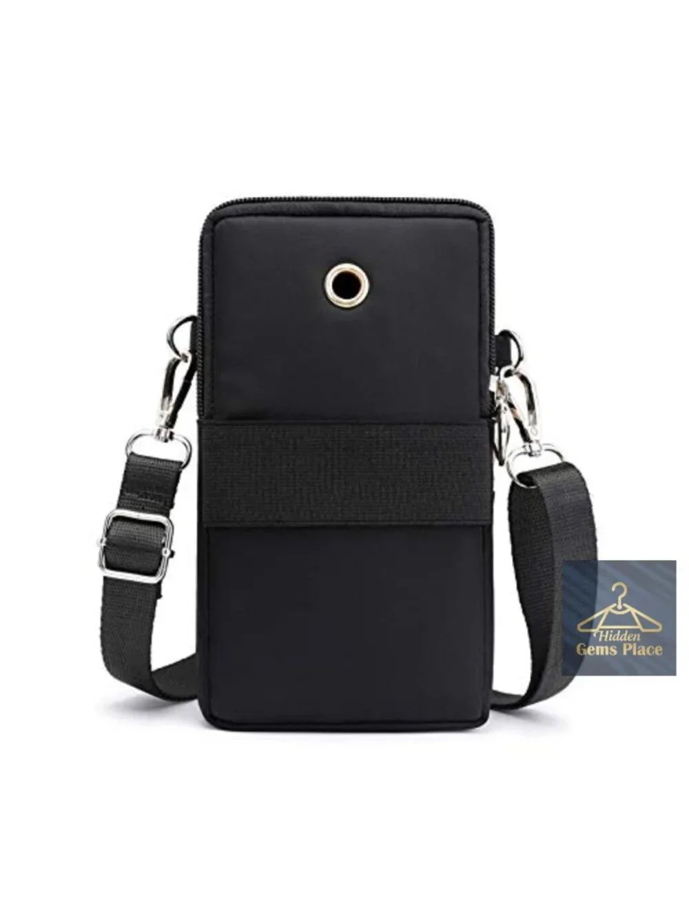 Nylon Small Crossbody Wallet Phone Bag with Adjustable Strap